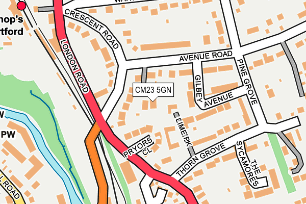 CM23 5GN map - OS OpenMap – Local (Ordnance Survey)
