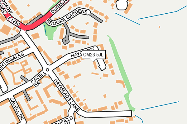 CM23 5JL map - OS OpenMap – Local (Ordnance Survey)