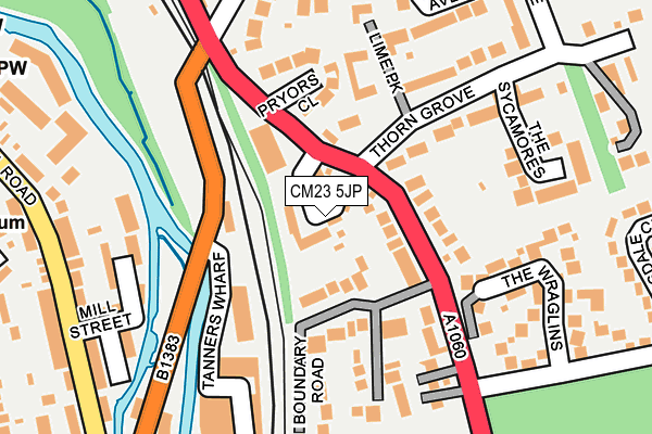 CM23 5JP map - OS OpenMap – Local (Ordnance Survey)