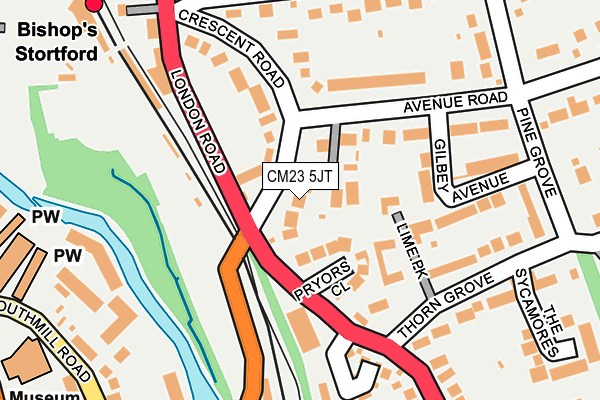 CM23 5JT map - OS OpenMap – Local (Ordnance Survey)