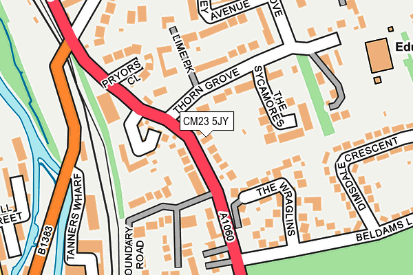 CM23 5JY map - OS OpenMap – Local (Ordnance Survey)