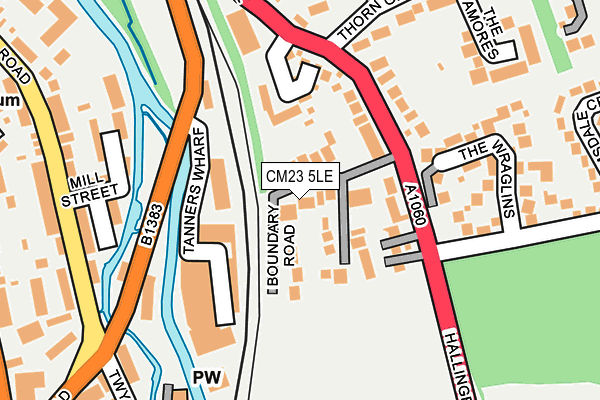 CM23 5LE map - OS OpenMap – Local (Ordnance Survey)