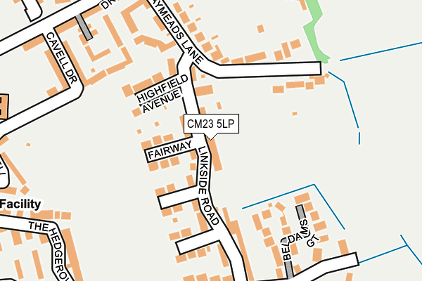 CM23 5LP map - OS OpenMap – Local (Ordnance Survey)