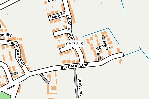 CM23 5LR map - OS OpenMap – Local (Ordnance Survey)