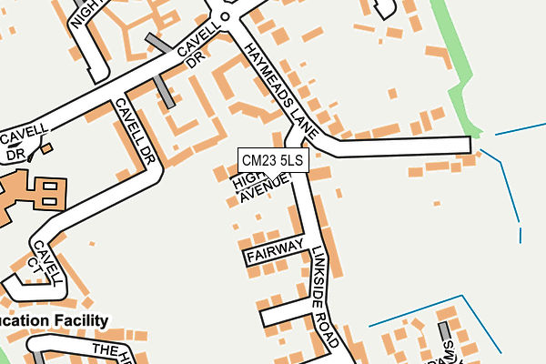 CM23 5LS map - OS OpenMap – Local (Ordnance Survey)