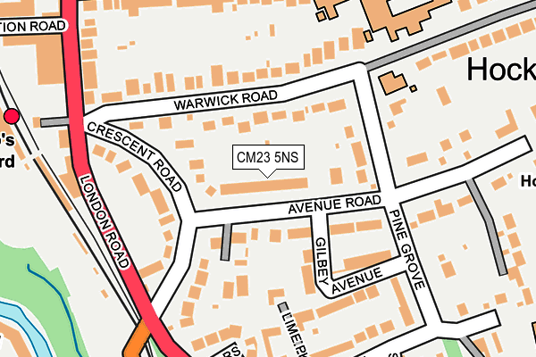 CM23 5NS map - OS OpenMap – Local (Ordnance Survey)