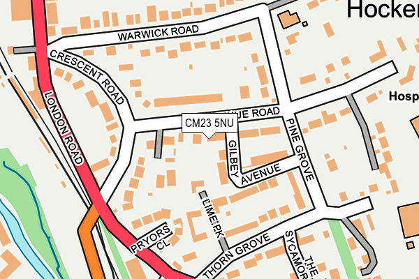 CM23 5NU map - OS OpenMap – Local (Ordnance Survey)
