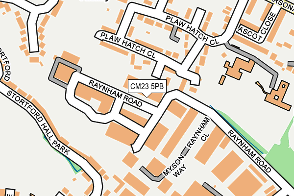 CM23 5PB map - OS OpenMap – Local (Ordnance Survey)
