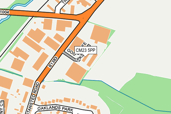 CM23 5PP map - OS OpenMap – Local (Ordnance Survey)