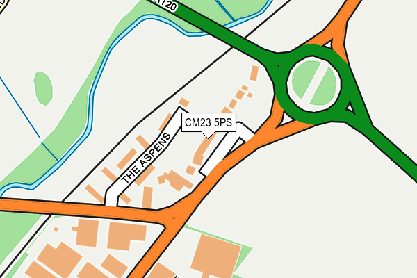 CM23 5PS map - OS OpenMap – Local (Ordnance Survey)