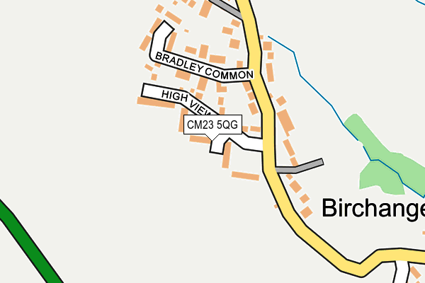 Map of HIGH VIEW RESIDENTS ASSOCIATION (BIRCHANGER) LIMITED at local scale