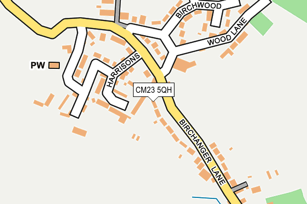 CM23 5QH map - OS OpenMap – Local (Ordnance Survey)