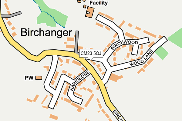 CM23 5QJ map - OS OpenMap – Local (Ordnance Survey)