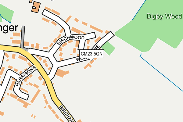 CM23 5QN map - OS OpenMap – Local (Ordnance Survey)