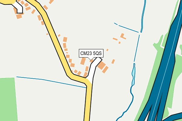 CM23 5QS map - OS OpenMap – Local (Ordnance Survey)