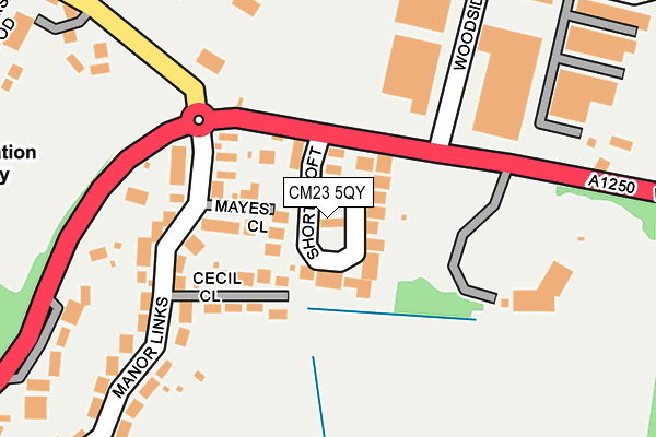 CM23 5QY map - OS OpenMap – Local (Ordnance Survey)