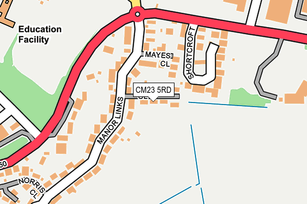CM23 5RD map - OS OpenMap – Local (Ordnance Survey)