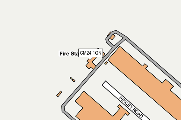 CM24 1QN map - OS OpenMap – Local (Ordnance Survey)