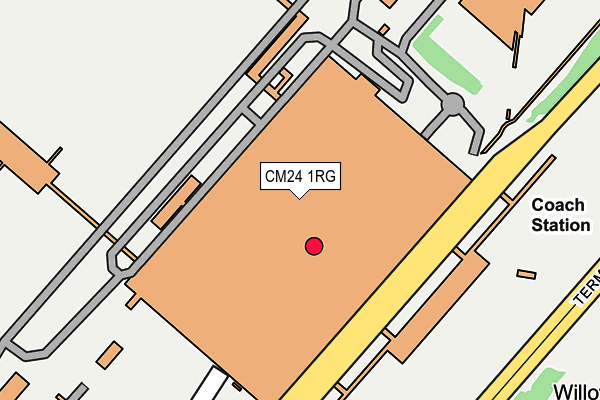 CM24 1RG map - OS OpenMap – Local (Ordnance Survey)