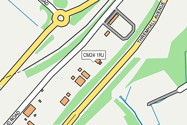 CM24 1RJ map - OS OpenMap – Local (Ordnance Survey)