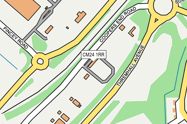 CM24 1RR map - OS OpenMap – Local (Ordnance Survey)