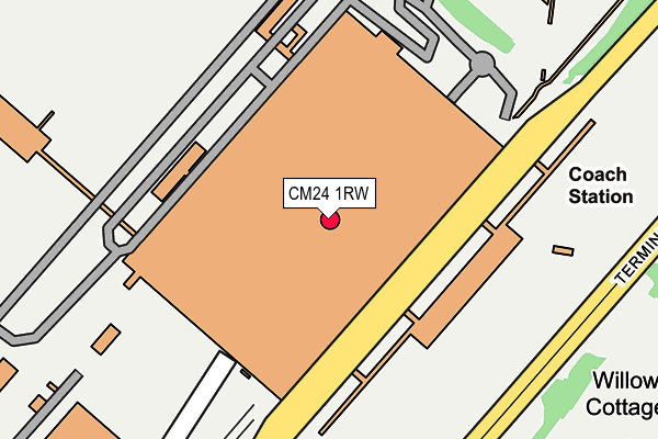 CM24 1RW map - OS OpenMap – Local (Ordnance Survey)