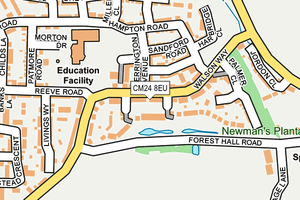 Map of 19 HS EPSOM LIMITED at local scale