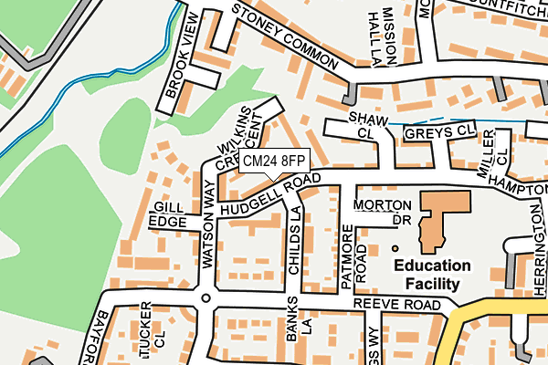 CM24 8FP map - OS OpenMap – Local (Ordnance Survey)