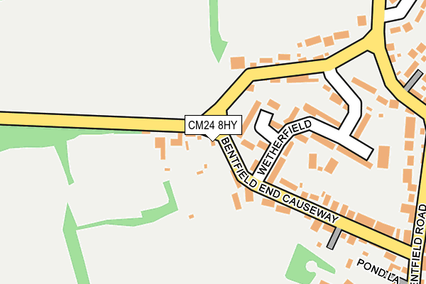 CM24 8HY map - OS OpenMap – Local (Ordnance Survey)