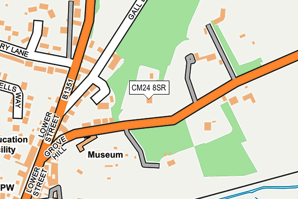 CM24 8SR map - OS OpenMap – Local (Ordnance Survey)