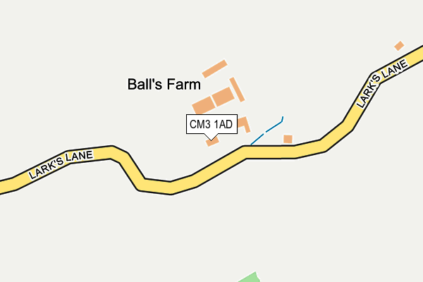 CM3 1AD map - OS OpenMap – Local (Ordnance Survey)