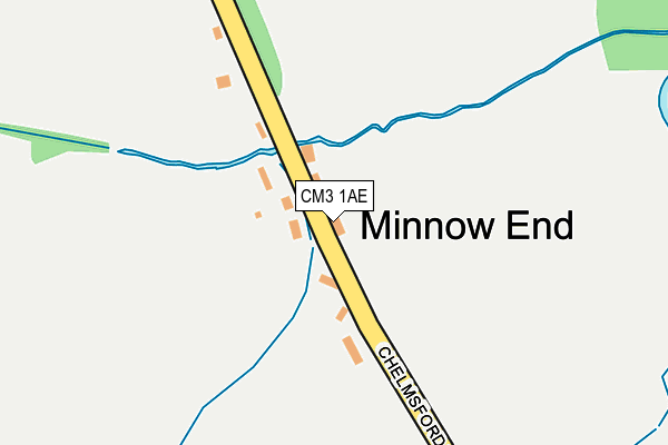 CM3 1AE map - OS OpenMap – Local (Ordnance Survey)
