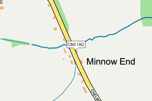 CM3 1AG map - OS OpenMap – Local (Ordnance Survey)