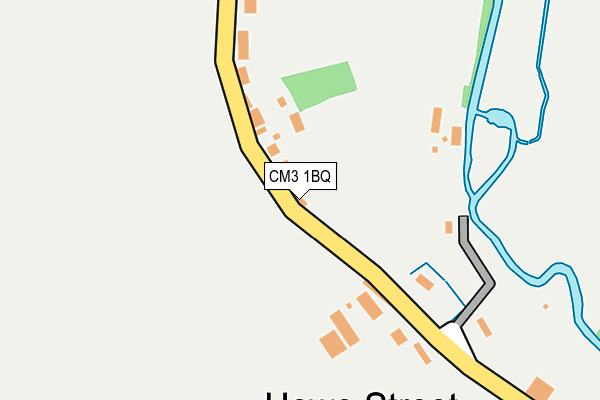 CM3 1BQ map - OS OpenMap – Local (Ordnance Survey)