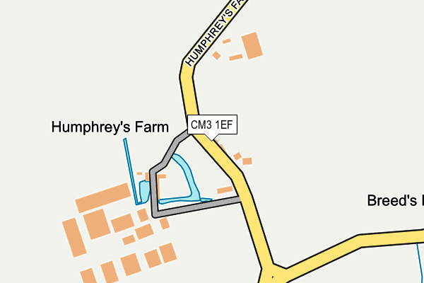 CM3 1EF map - OS OpenMap – Local (Ordnance Survey)