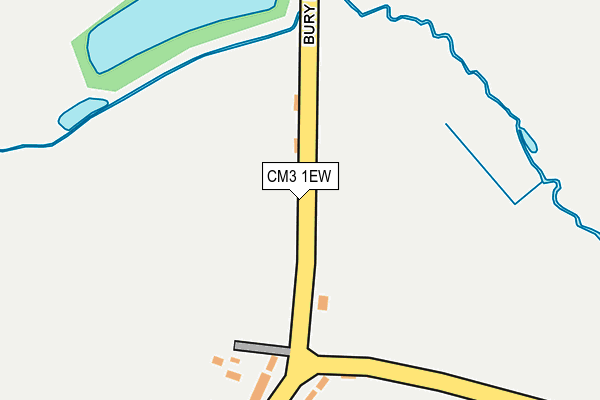 CM3 1EW map - OS OpenMap – Local (Ordnance Survey)
