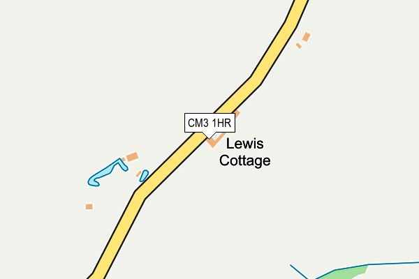 CM3 1HR map - OS OpenMap – Local (Ordnance Survey)