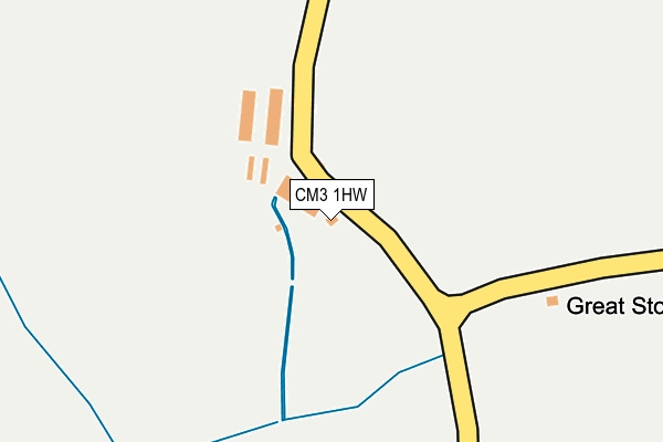 CM3 1HW map - OS OpenMap – Local (Ordnance Survey)