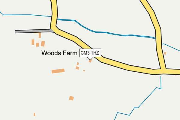 CM3 1HZ map - OS OpenMap – Local (Ordnance Survey)