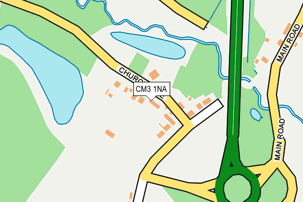 CM3 1NA map - OS OpenMap – Local (Ordnance Survey)