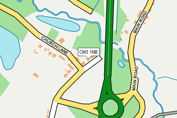 CM3 1NB map - OS OpenMap – Local (Ordnance Survey)