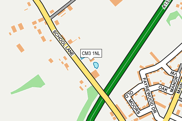 CM3 1NL map - OS OpenMap – Local (Ordnance Survey)