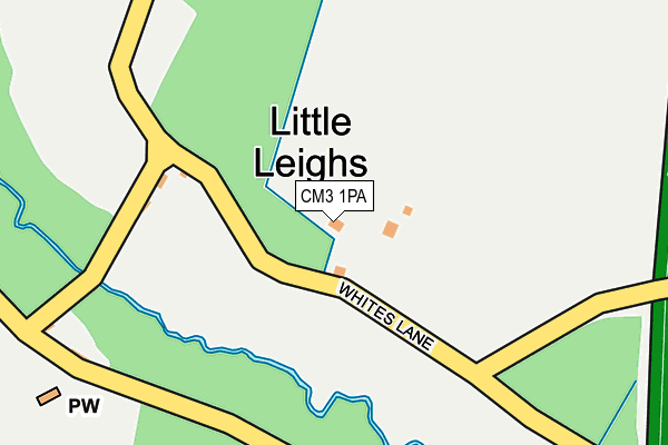 CM3 1PA map - OS OpenMap – Local (Ordnance Survey)