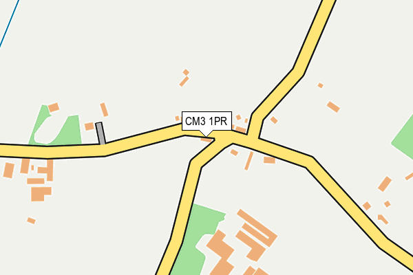 CM3 1PR map - OS OpenMap – Local (Ordnance Survey)