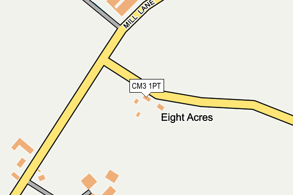 CM3 1PT map - OS OpenMap – Local (Ordnance Survey)