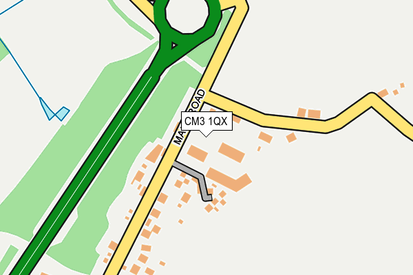 CM3 1QX map - OS OpenMap – Local (Ordnance Survey)