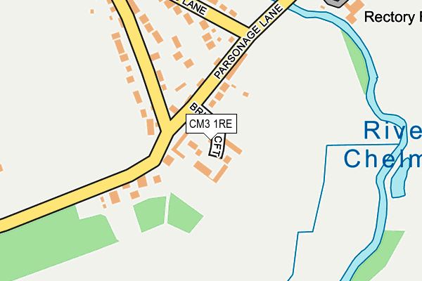 CM3 1RE map - OS OpenMap – Local (Ordnance Survey)