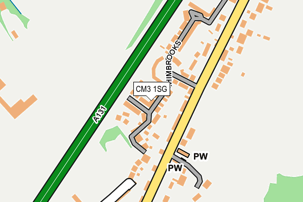 CM3 1SG map - OS OpenMap – Local (Ordnance Survey)