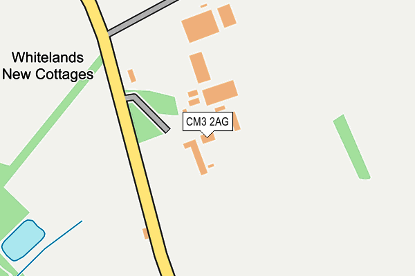 CM3 2AG map - OS OpenMap – Local (Ordnance Survey)