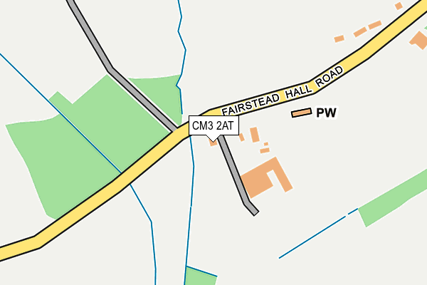 CM3 2AT map - OS OpenMap – Local (Ordnance Survey)
